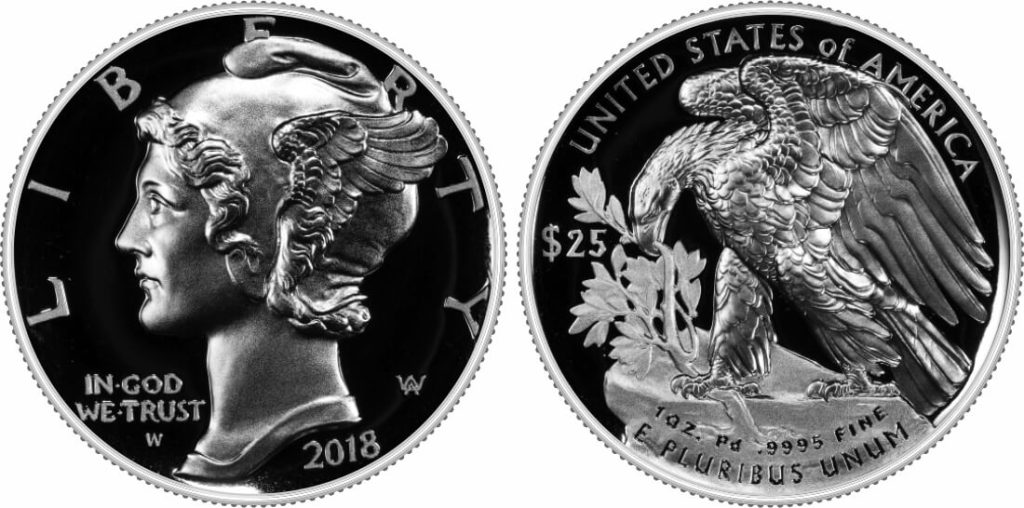 2018-W Proof Palladium Eagle 2018-W Proof Palladium Eagle